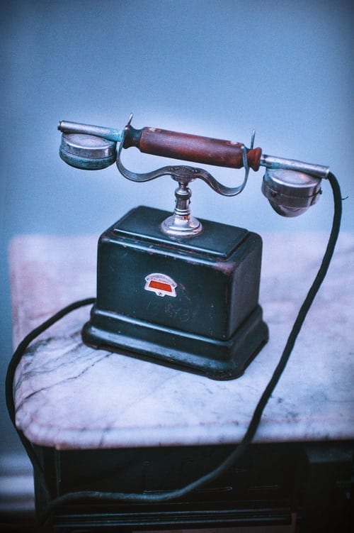 old vintage telephone