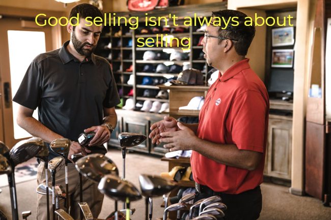 selling in golf shop golf shop sales