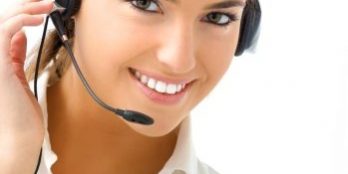 blond girl with headphones B2B telemarketing is important